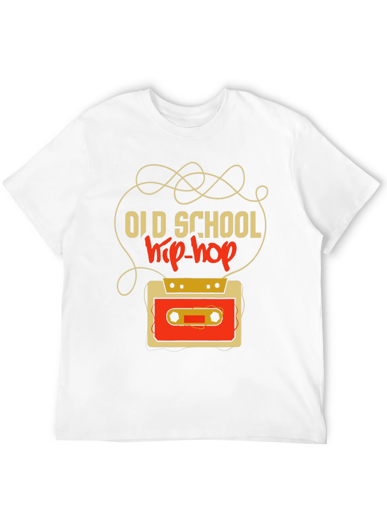 Old School Hip-Hop Cassette Tape Graphic Tee