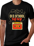 Old School Hip-Hop Cassette Tape Graphic Tee