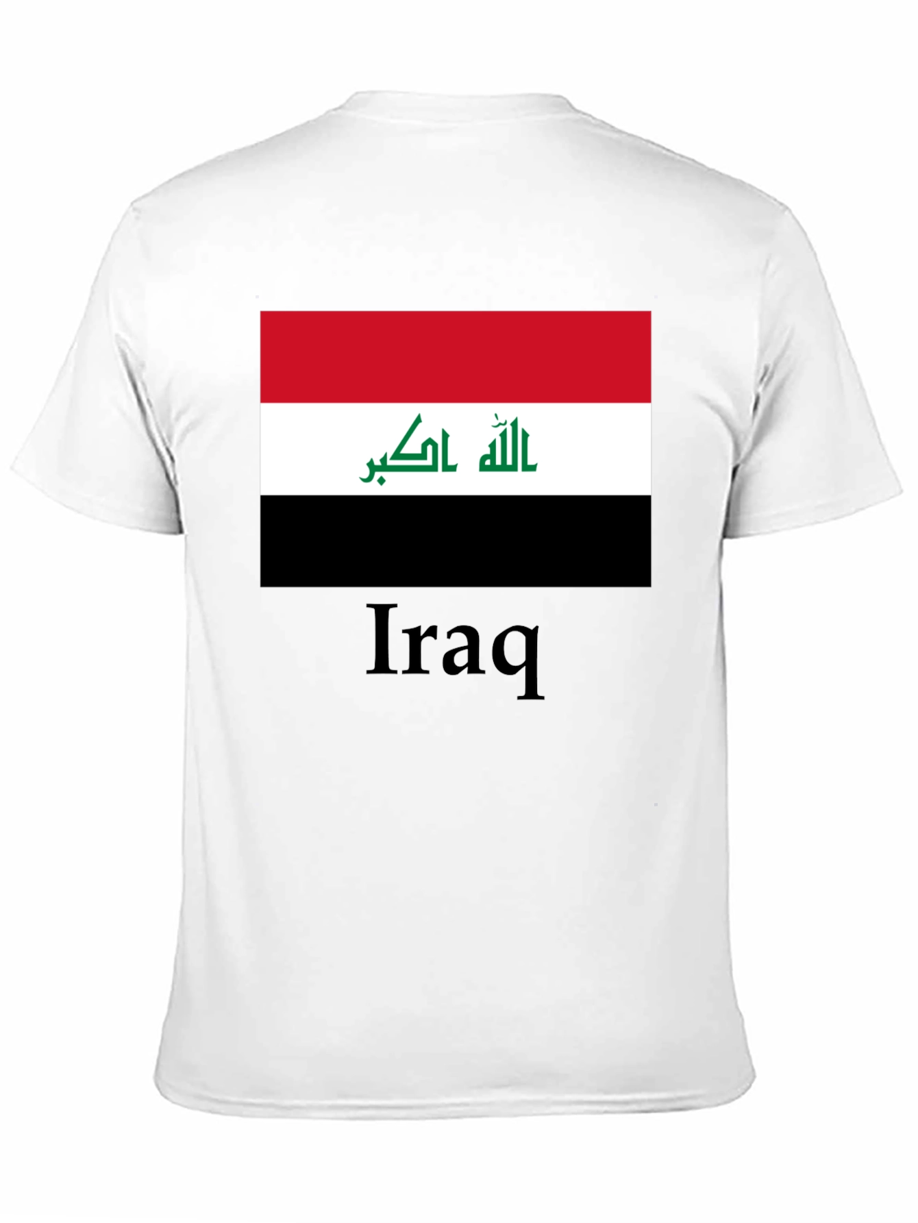 Iraq Flag T-Shirt - Black