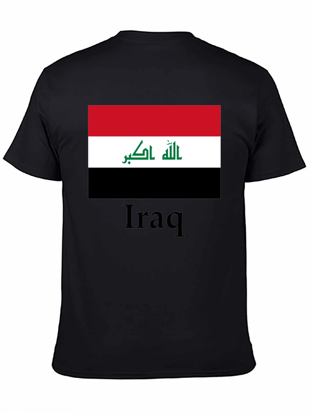Iraq Flag T-Shirt - Black