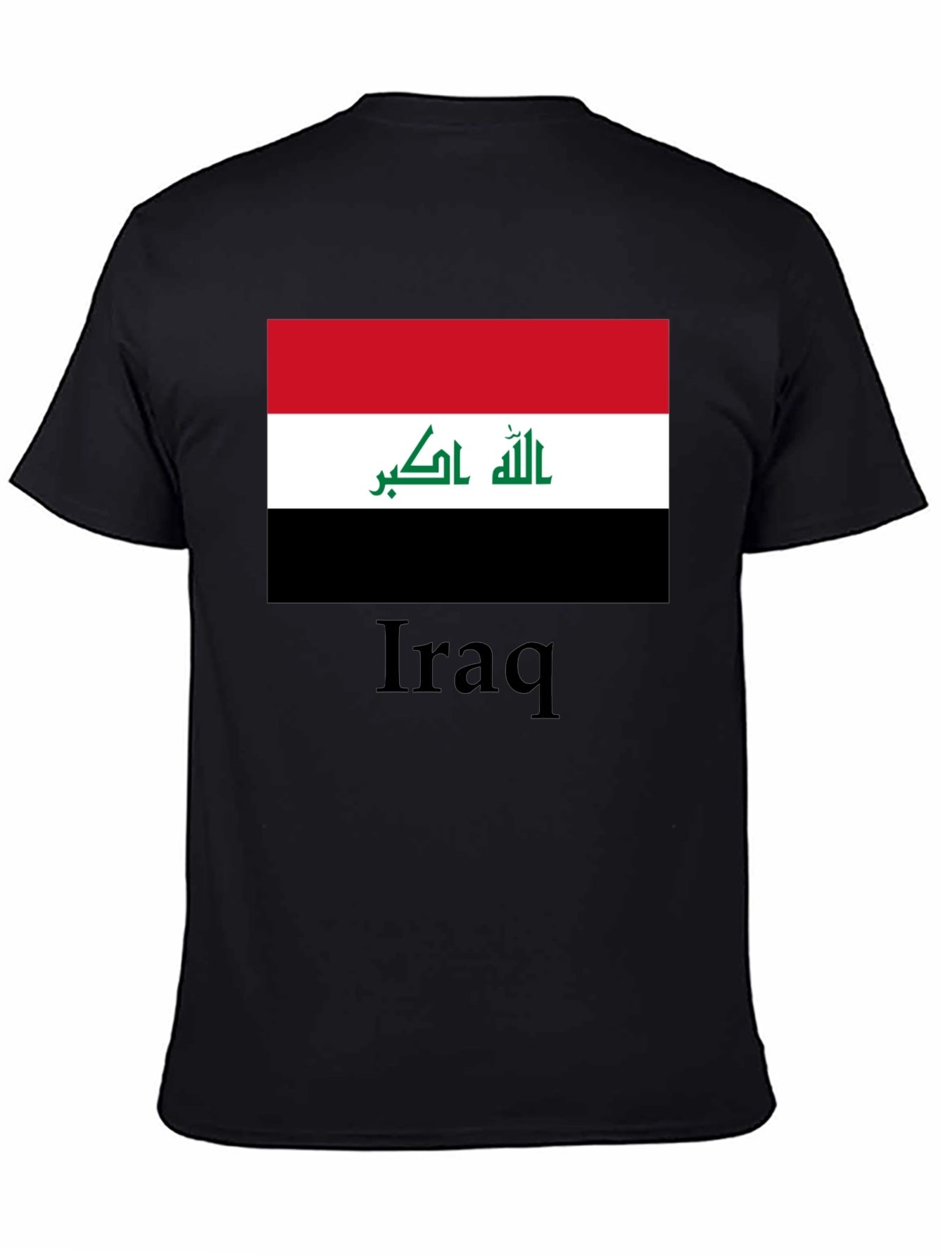 Iraq Flag T-Shirt - Black
