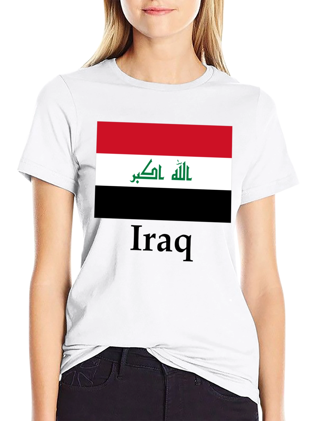 Iraq Flag T-Shirt - Black