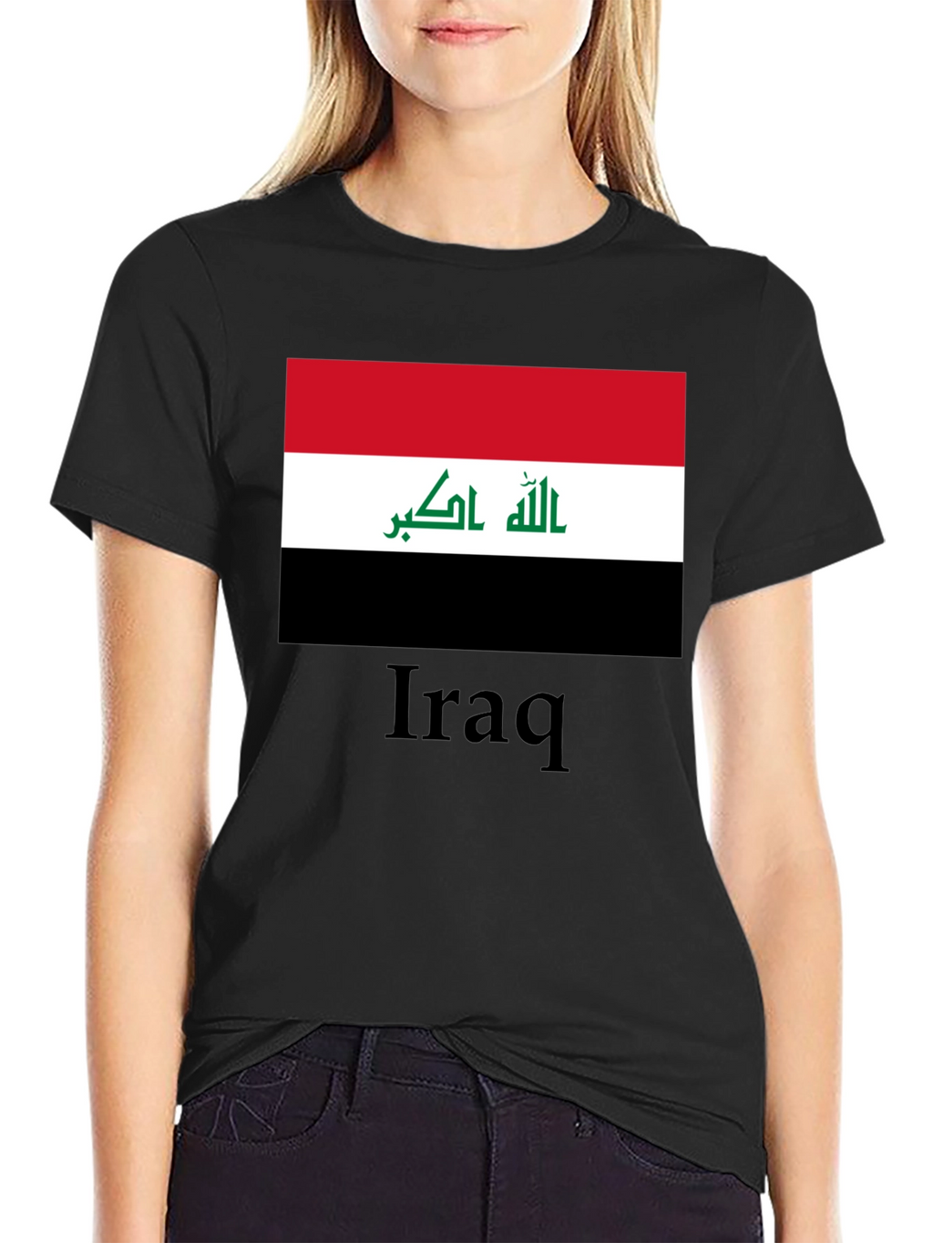 Iraq Flag T-Shirt - Black
