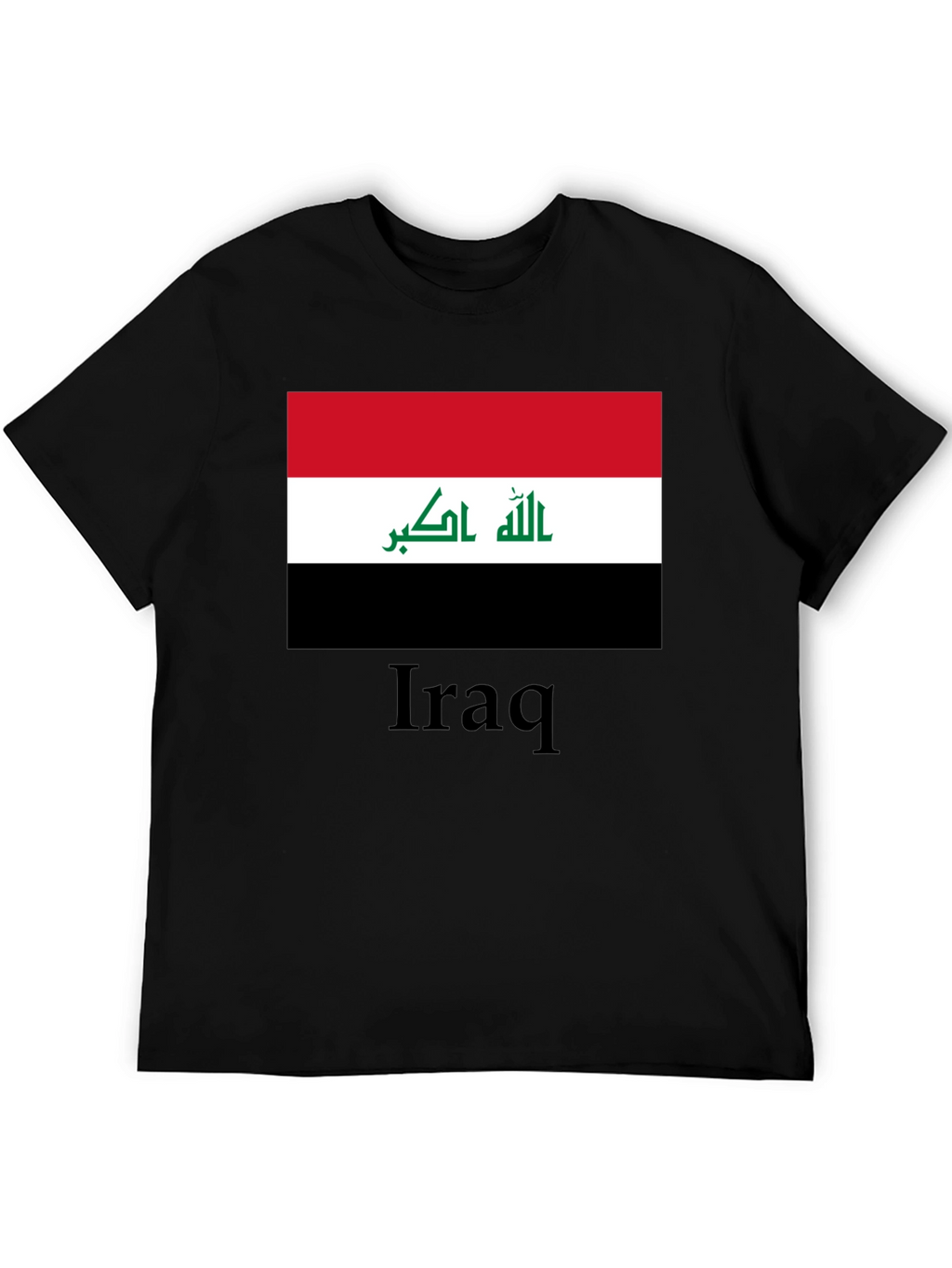 Iraq Flag T-Shirt - Black