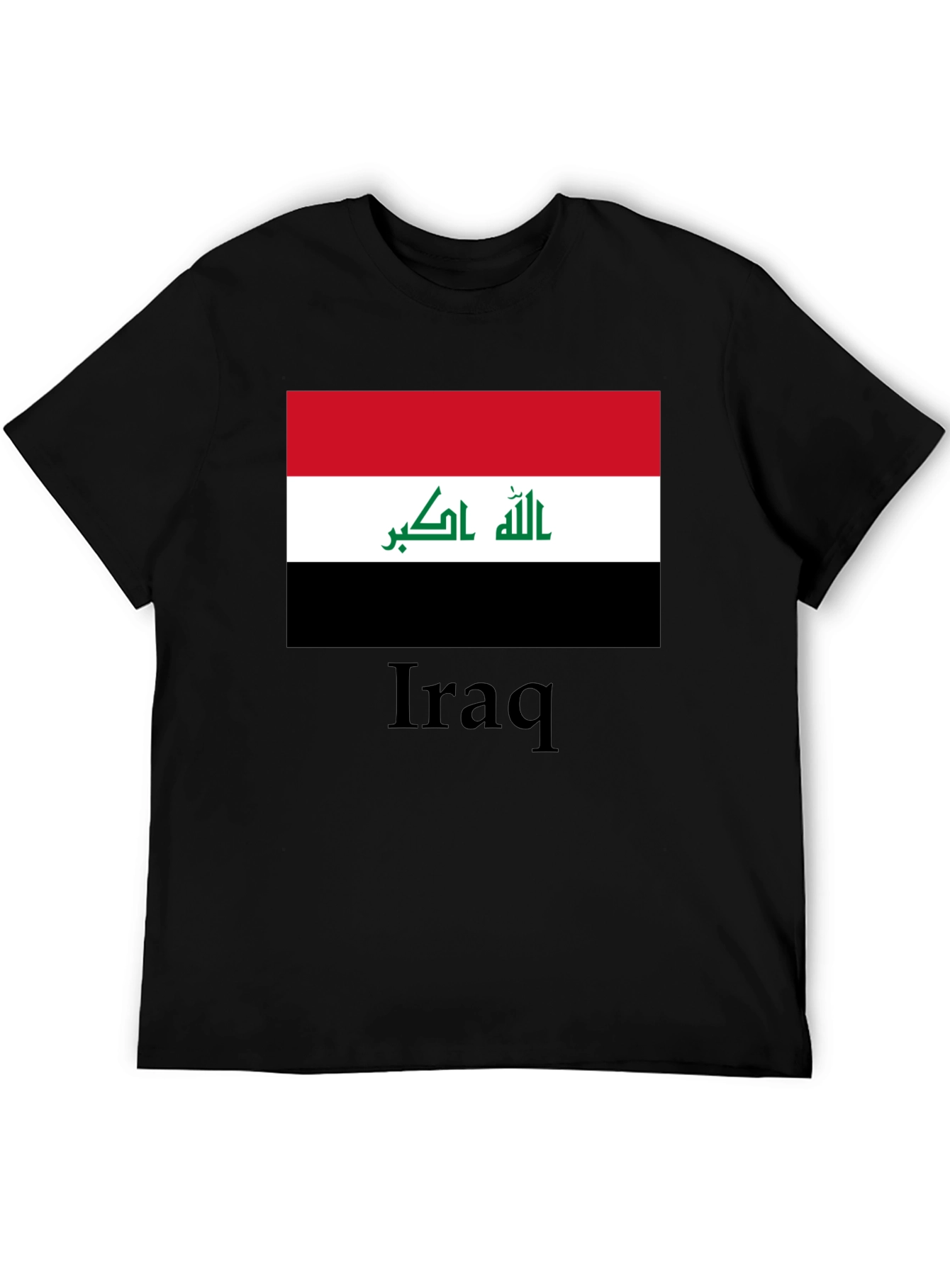 Iraq Flag T-Shirt - Black