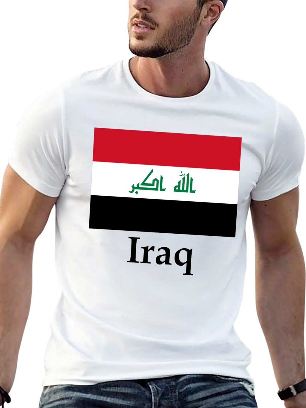 Iraq Flag T-Shirt - Black