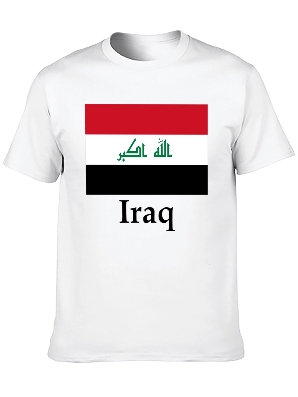 Iraq Flag T-Shirt - Black