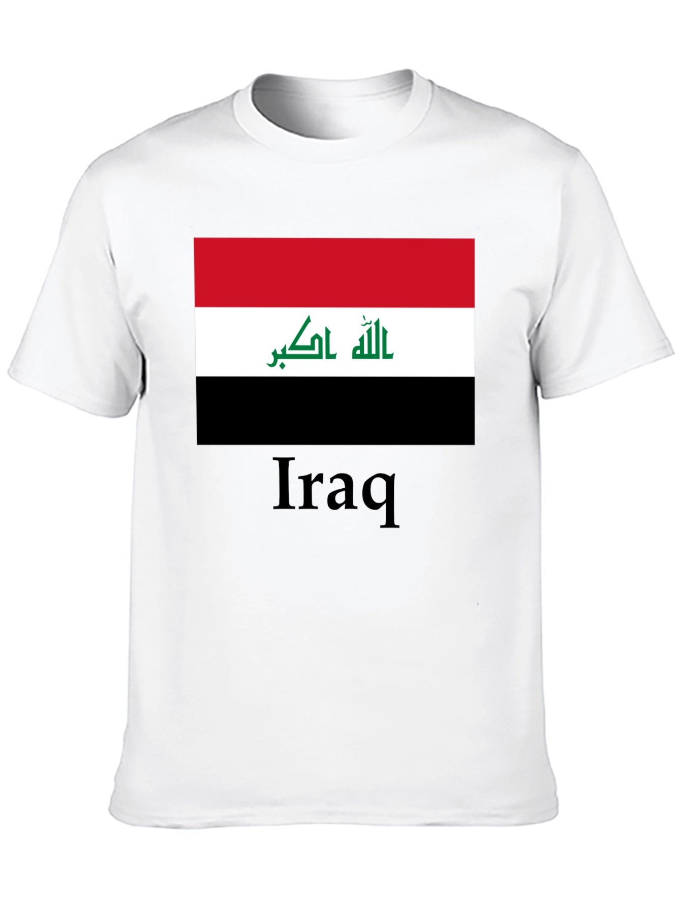 Iraq Flag T-Shirt - Black