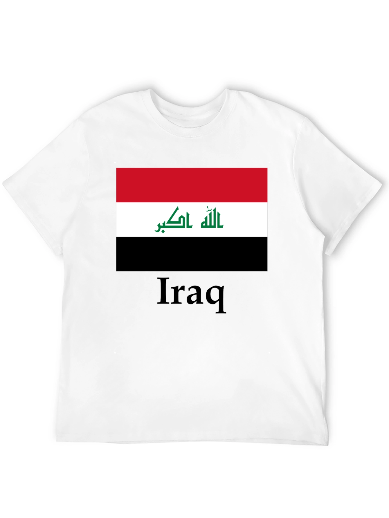 Iraq Flag T-Shirt - Black