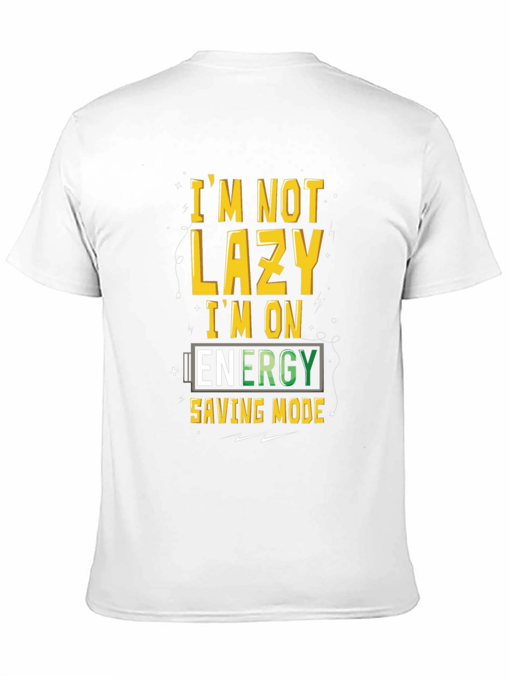 Funny Energy Saving Mode Graphic T-Shirt