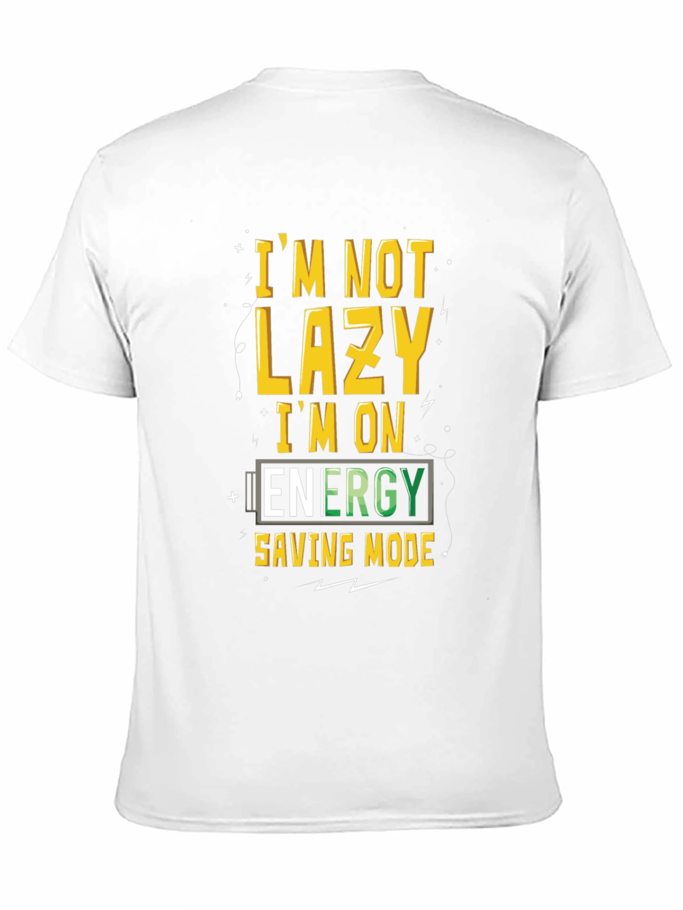 Funny Energy Saving Mode Graphic T-Shirt