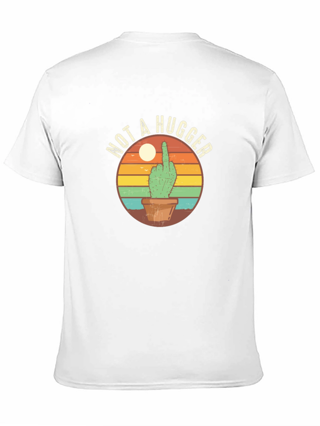 Not A Hugger Cactus Graphic T-Shirt