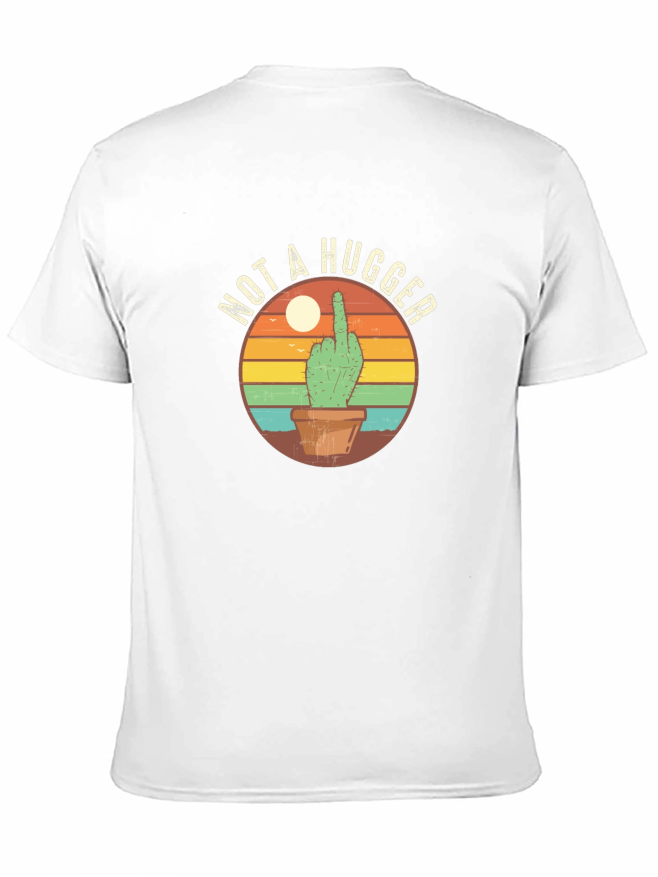 Not A Hugger Cactus Graphic T-Shirt