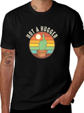 Not A Hugger Cactus Graphic T-Shirt