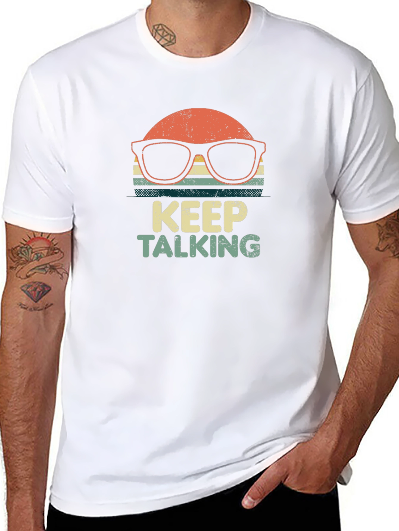 Keep Talking Retro Graphic T-Shirt