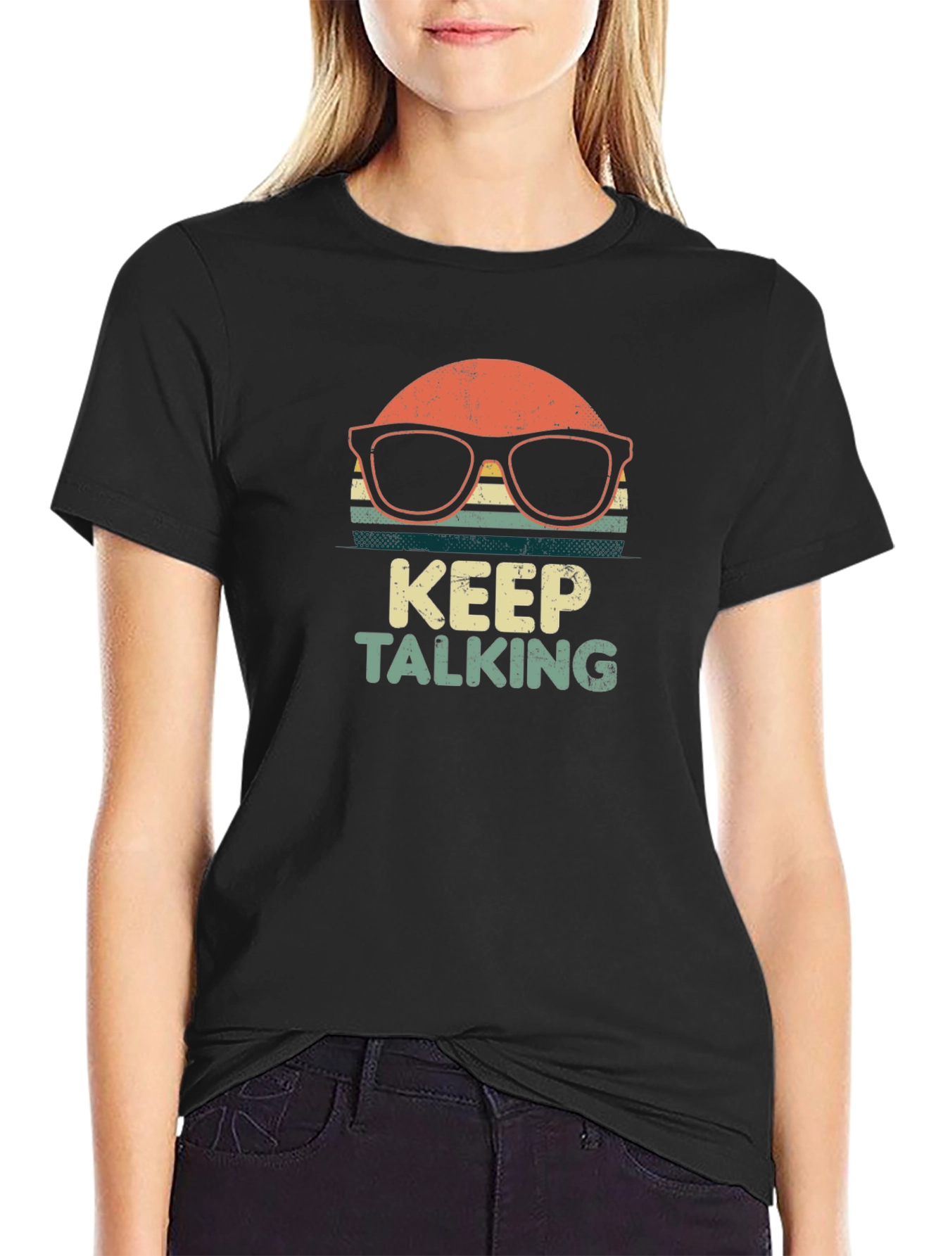 Keep Talking Retro Graphic T-Shirt