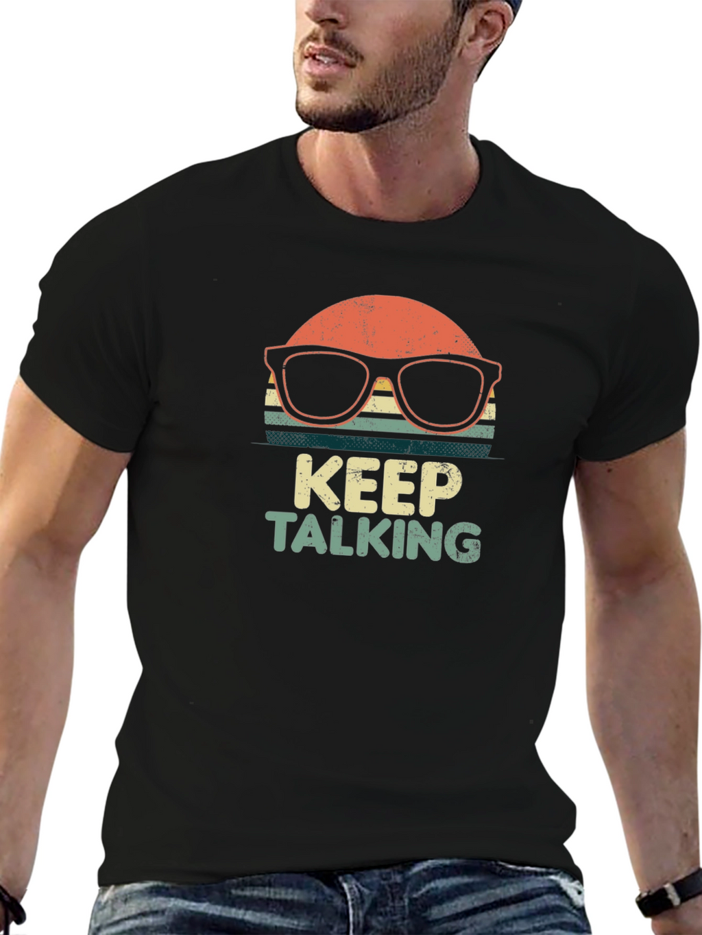 Keep Talking Retro Graphic T-Shirt