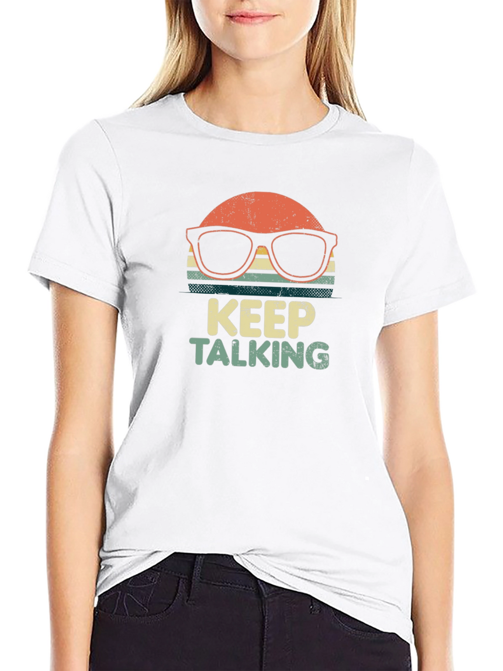 Keep Talking Retro Graphic T-Shirt