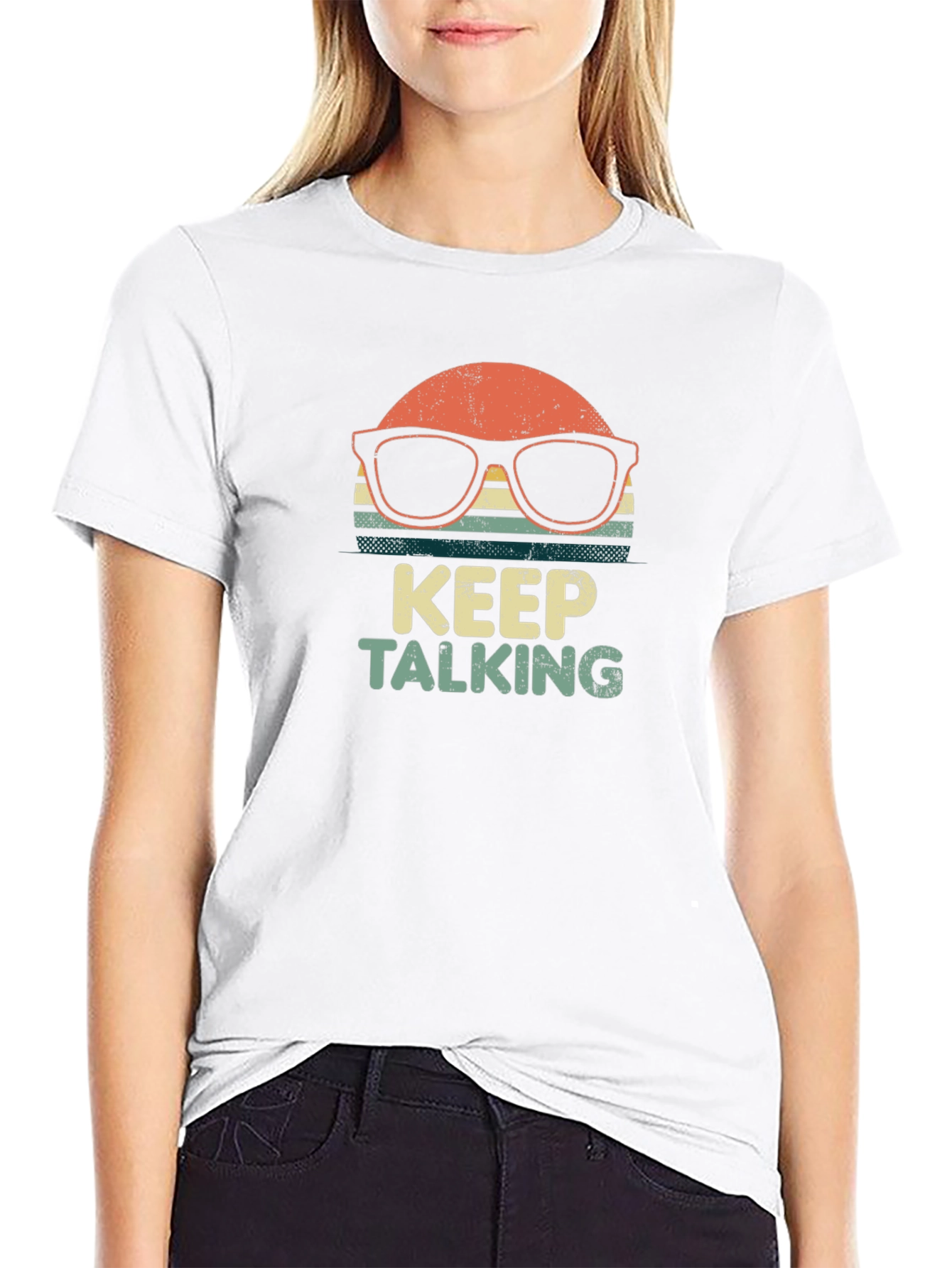 Keep Talking Retro Graphic T-Shirt