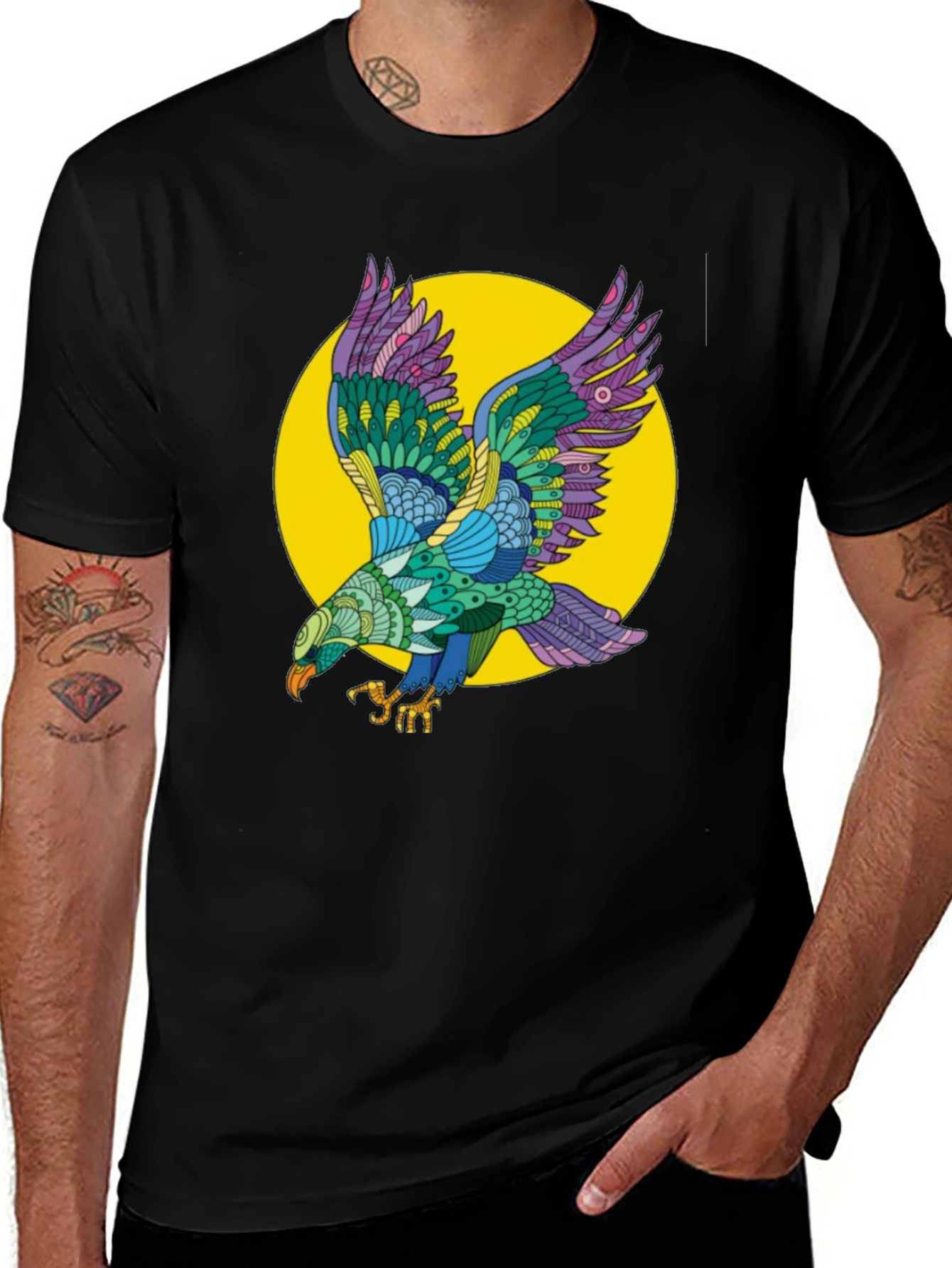 Eagle Graphic T-Shirt - Black