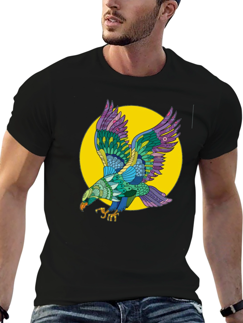 Eagle Graphic T-Shirt - Black