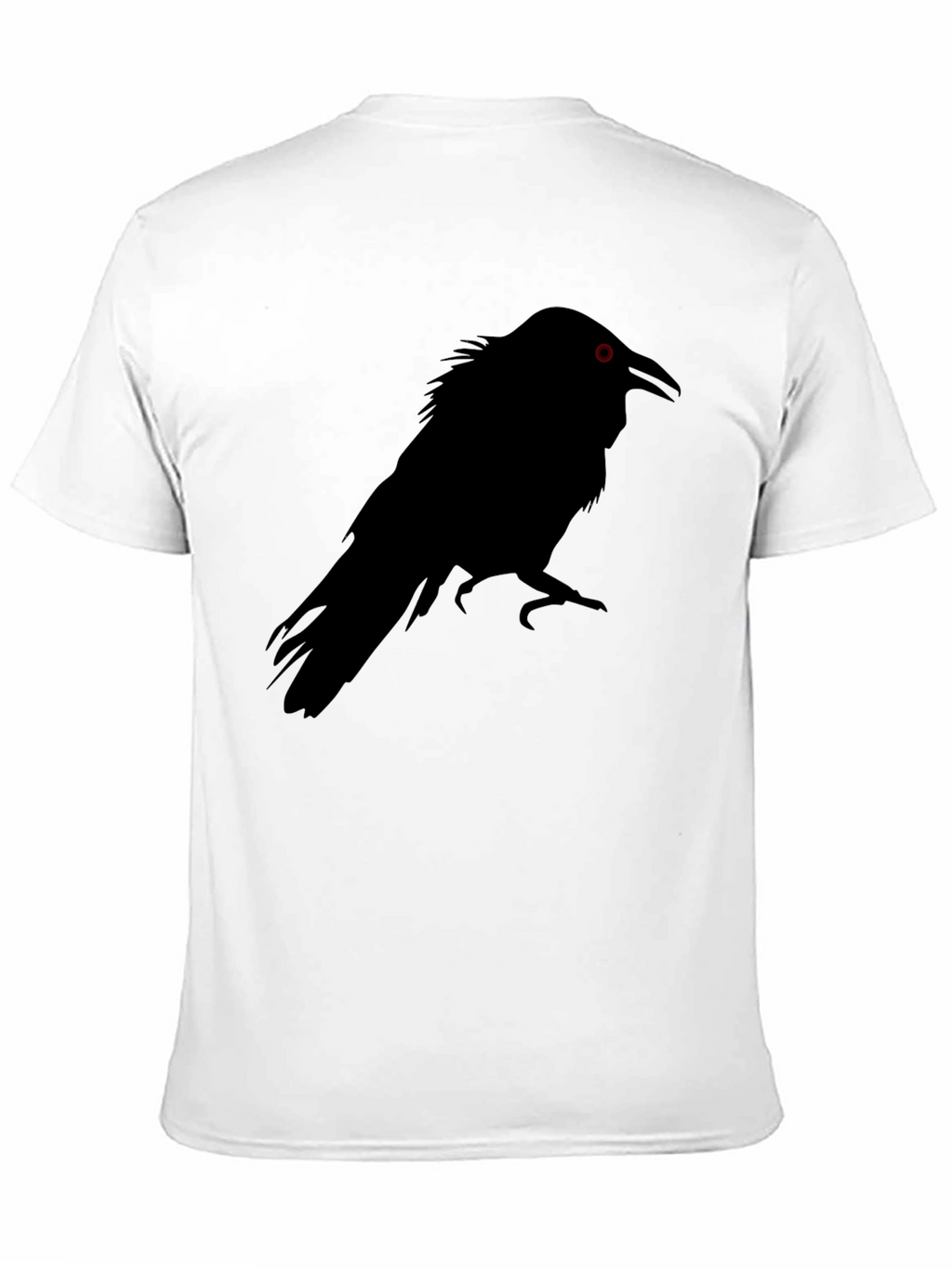 Raven Silhouette Graphic Tee - Mens Black T-Shirt