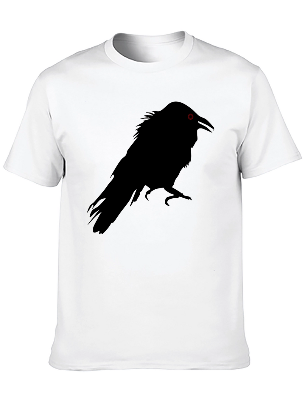 Raven Silhouette Graphic Tee - Mens Black T-Shirt