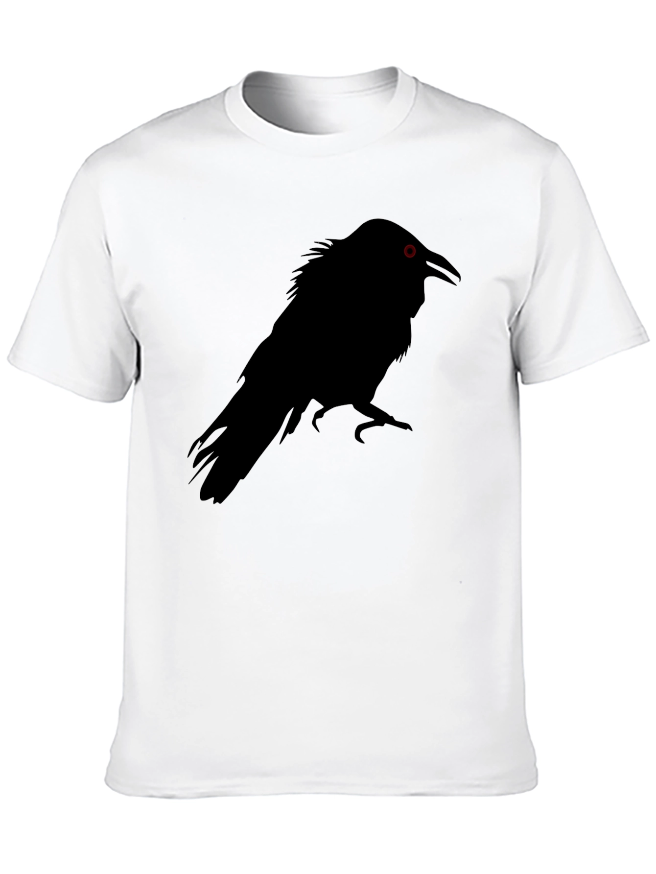 Raven Silhouette Graphic Tee - Mens Black T-Shirt
