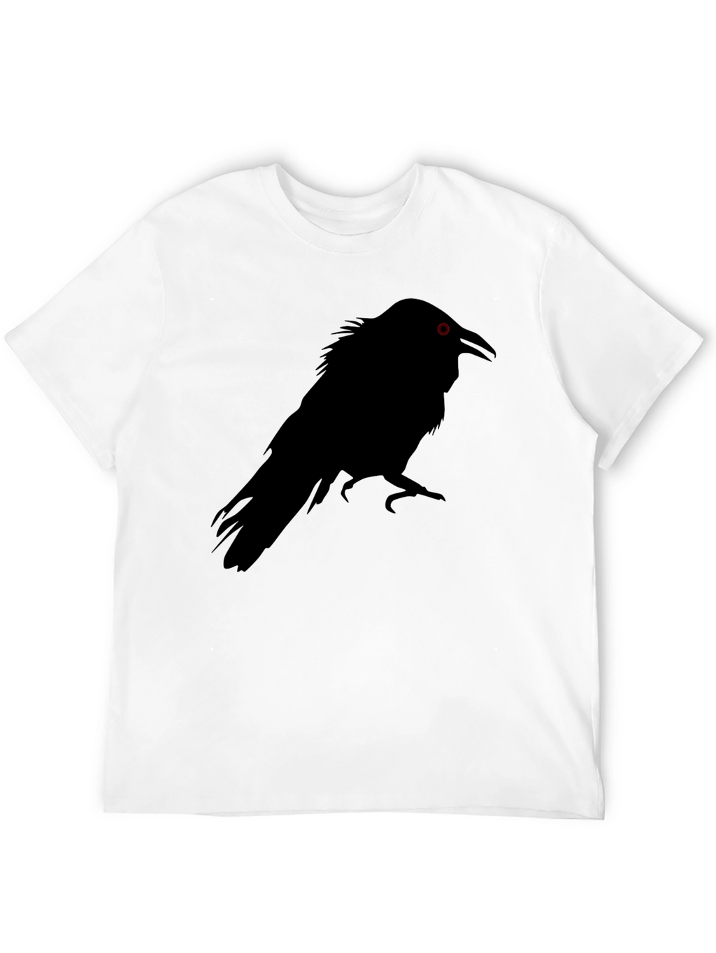 Raven Silhouette Graphic Tee - Mens Black T-Shirt