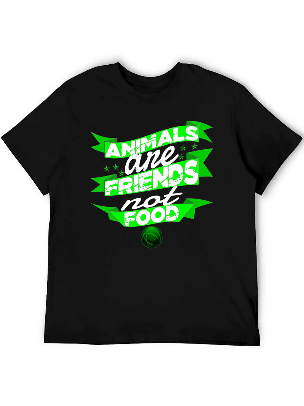 Animals Are Friends Not Food Graphic T-Shirt