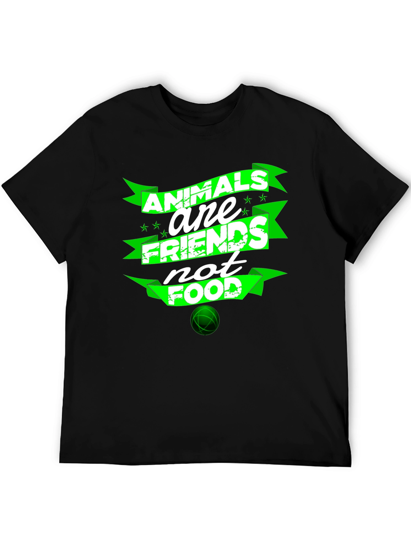 Animals Are Friends Not Food Graphic T-Shirt