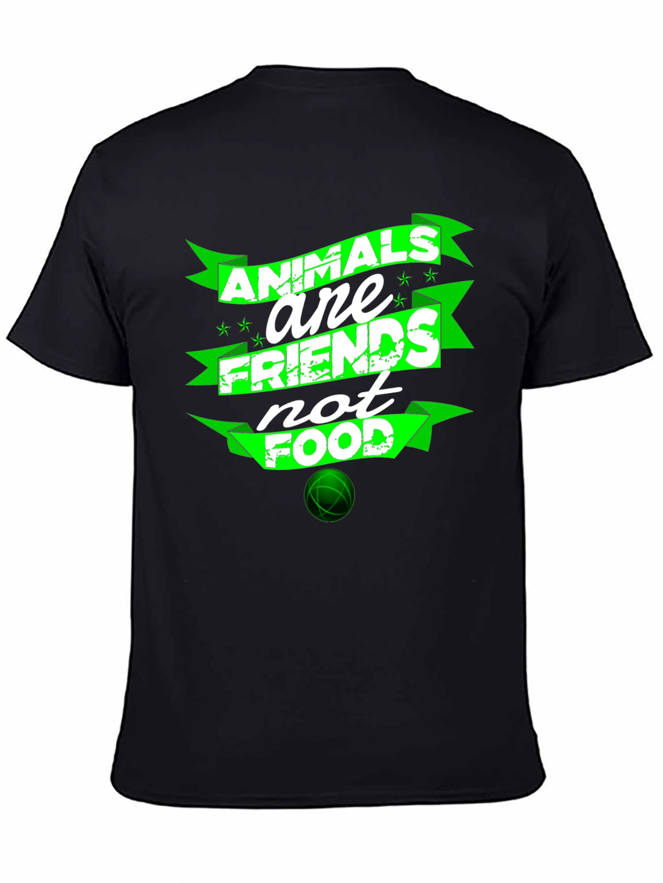 Animals Are Friends Not Food Graphic T-Shirt