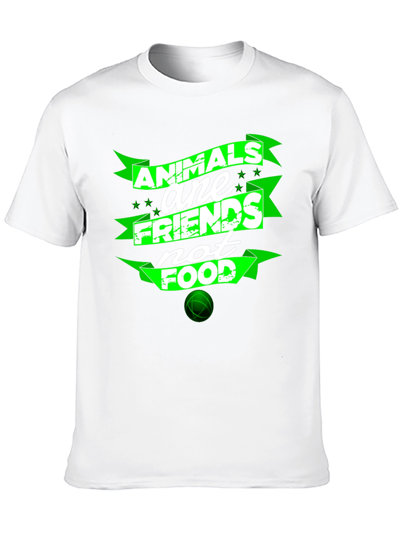 Animals Are Friends Not Food Graphic T-Shirt
