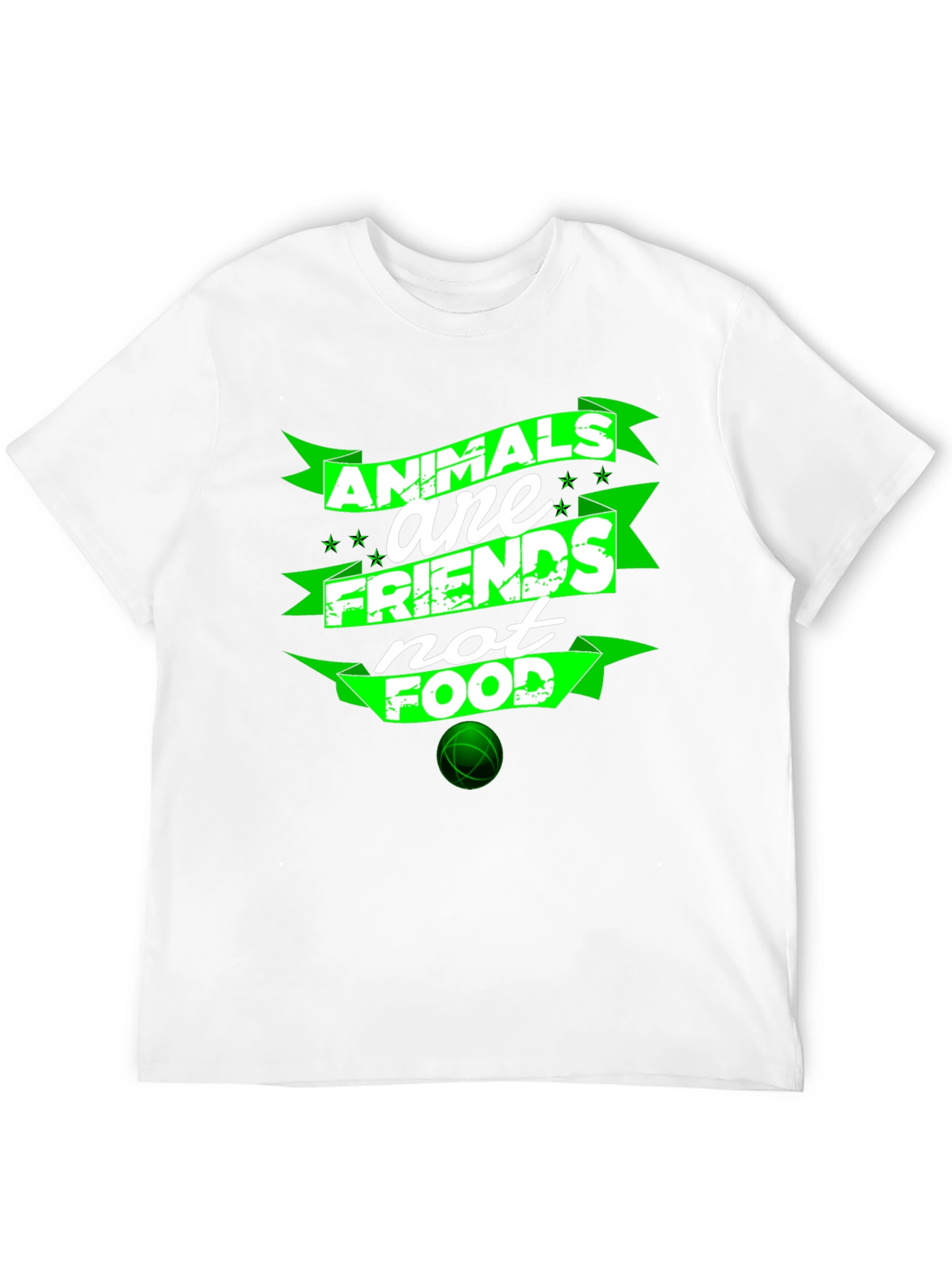 Animals Are Friends Not Food Graphic T-Shirt