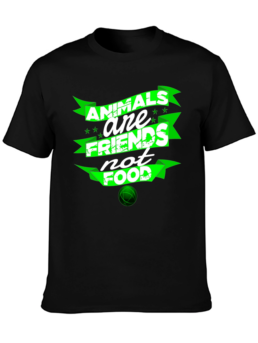 Animals Are Friends Not Food Graphic T-Shirt