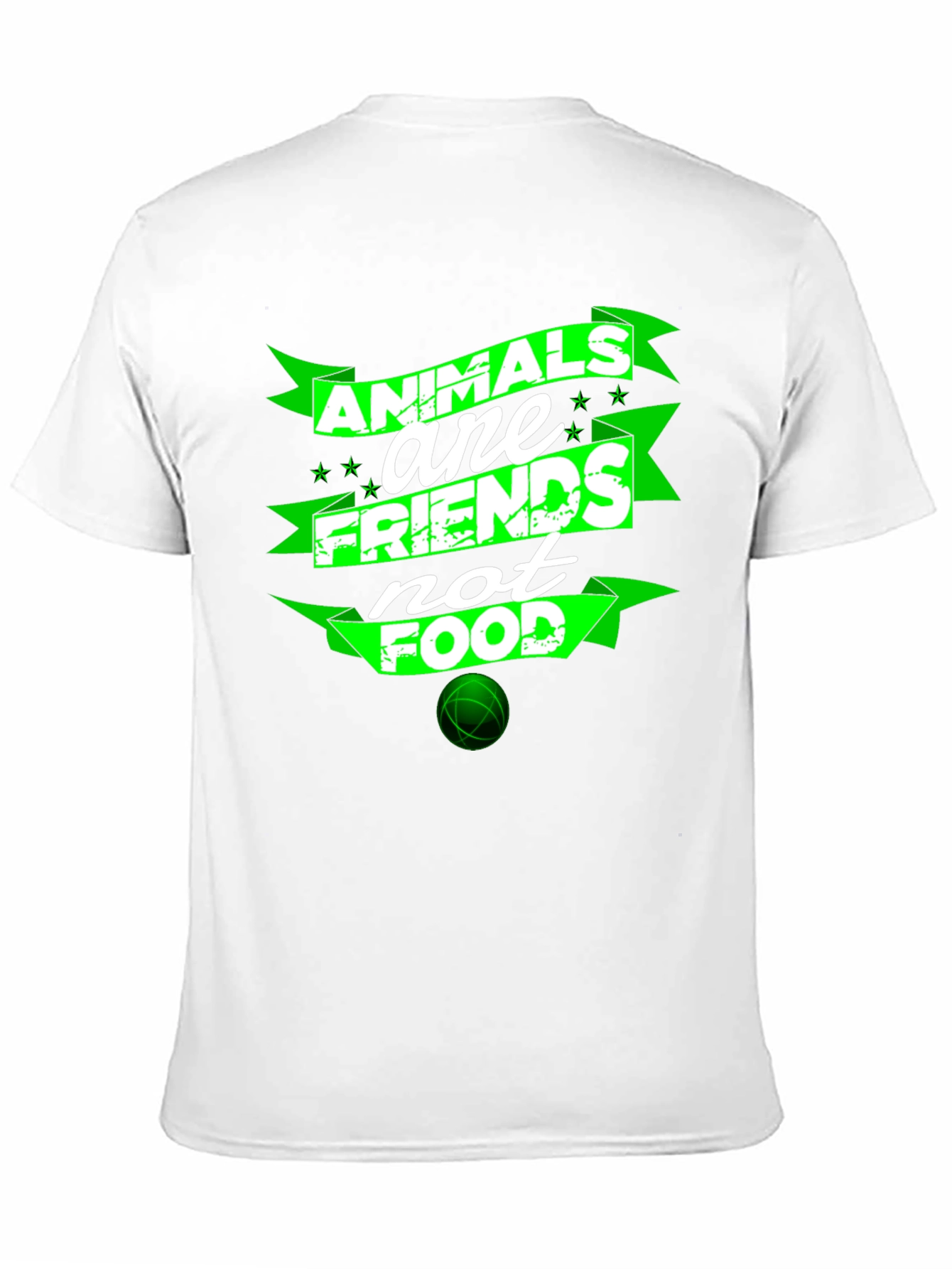 Animals Are Friends Not Food Graphic T-Shirt