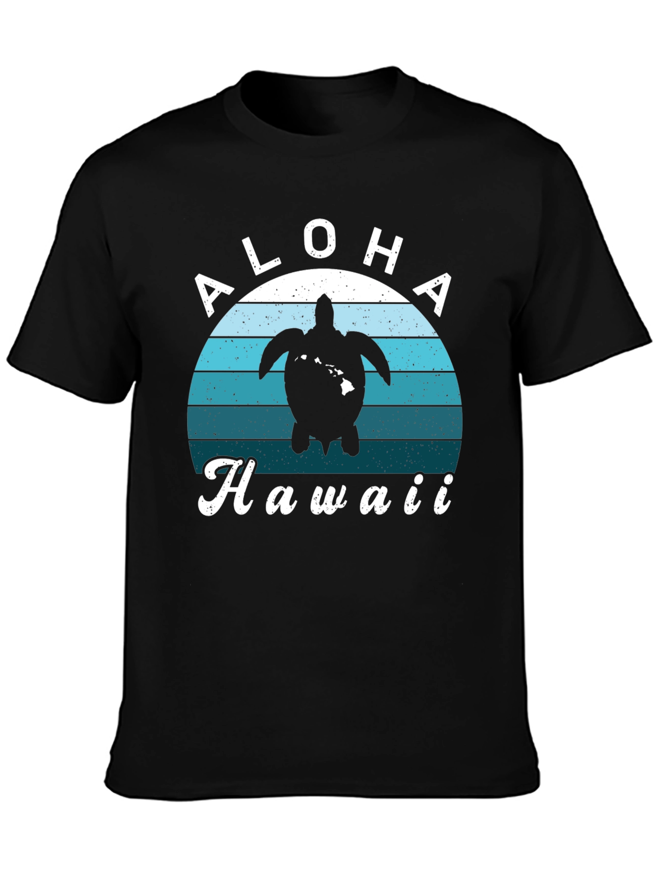 Aloha Hawaii Turtle Graphic Tee - Tropical Vibes