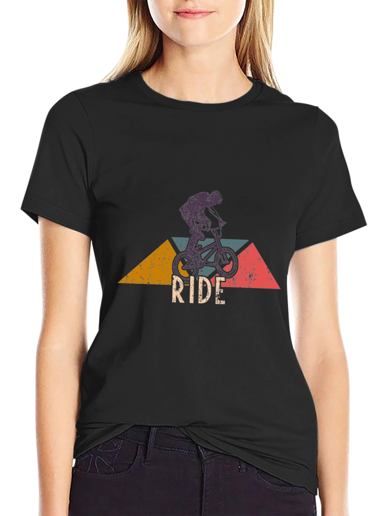 Ride BMX Graphic Tee - Black Cotton Blend