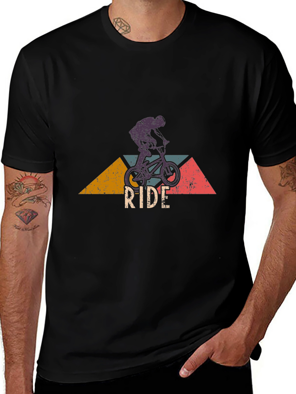Ride BMX Graphic Tee - Black Cotton Blend