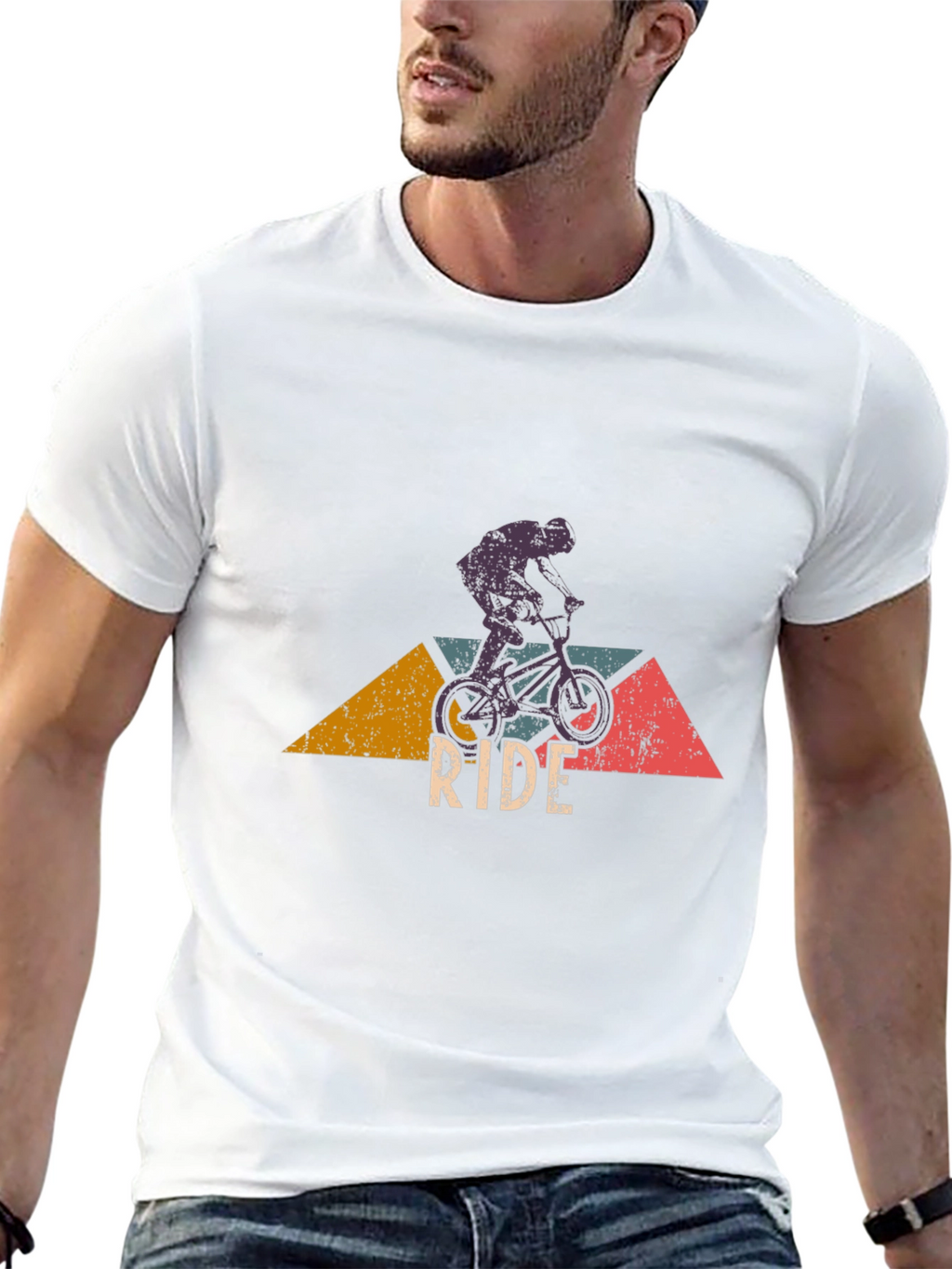 Ride BMX Graphic Tee - Black Cotton Blend