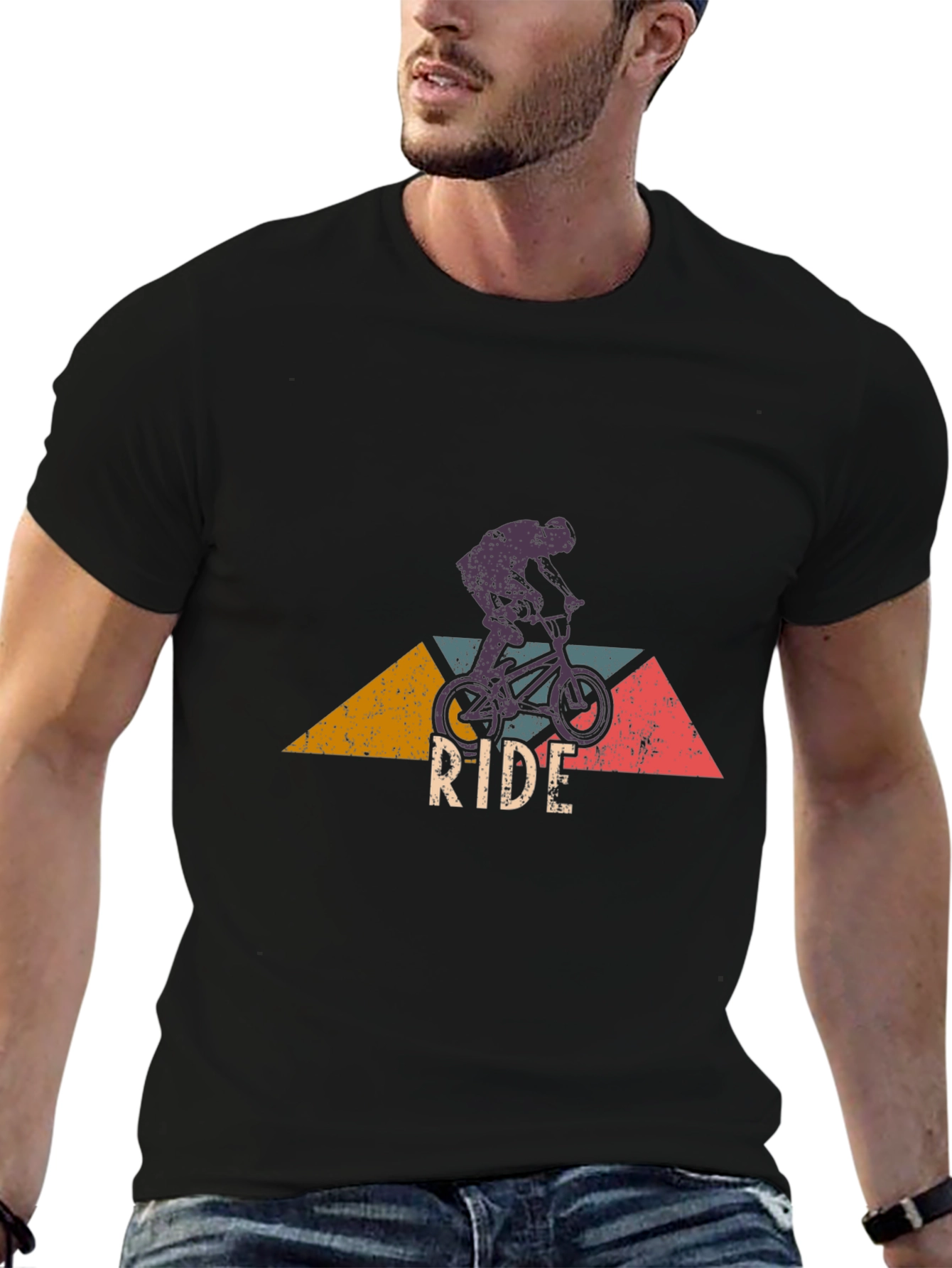 Ride BMX Graphic Tee - Black Cotton Blend