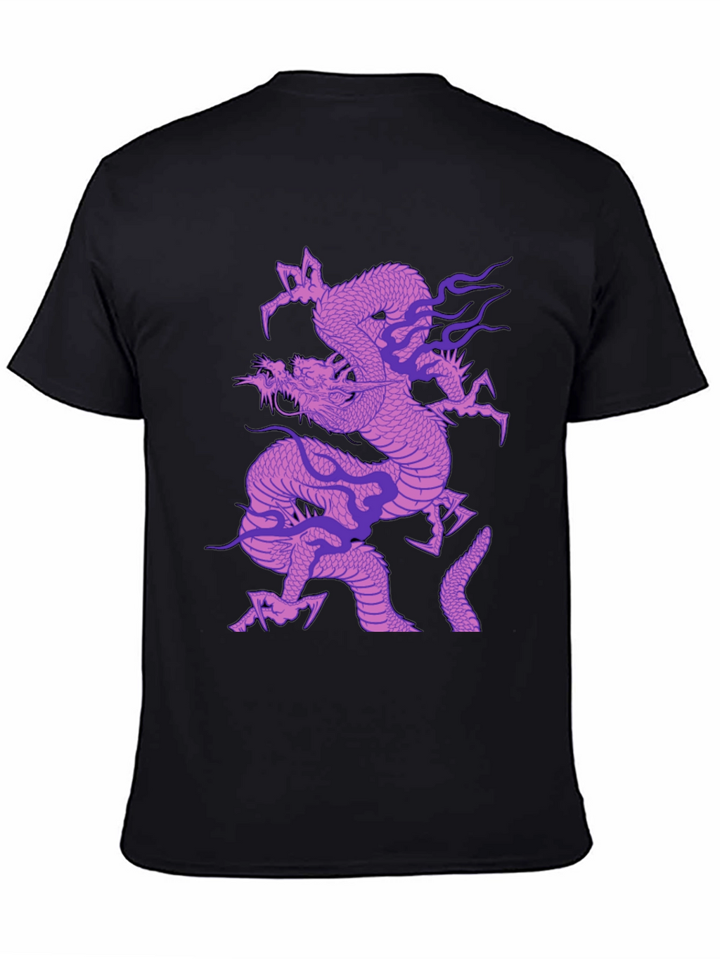 Dragon Graphic T-Shirt - Mens Black Tee