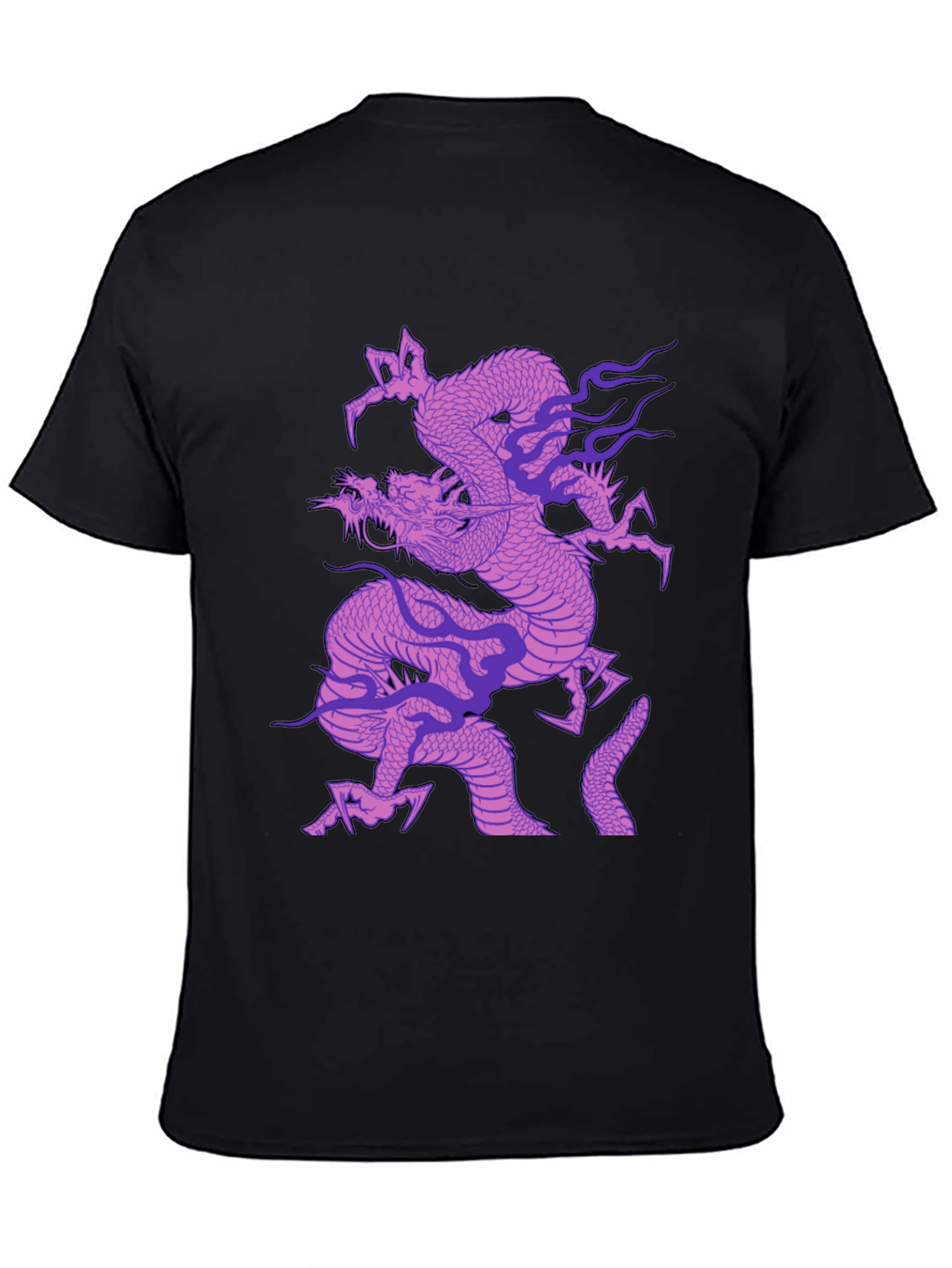 Dragon Graphic T-Shirt - Mens Black Tee