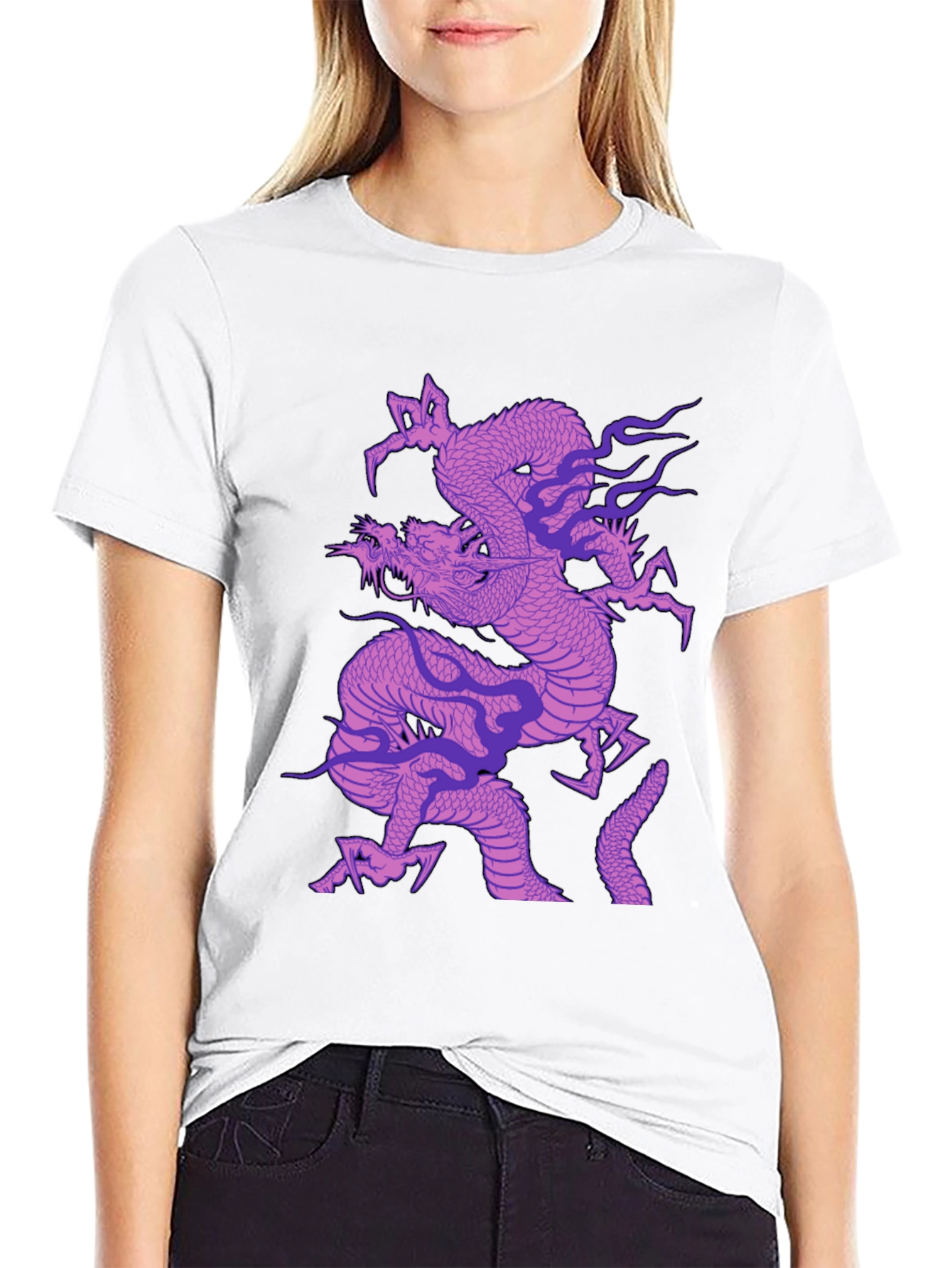 Dragon Graphic T-Shirt - Mens Black Tee