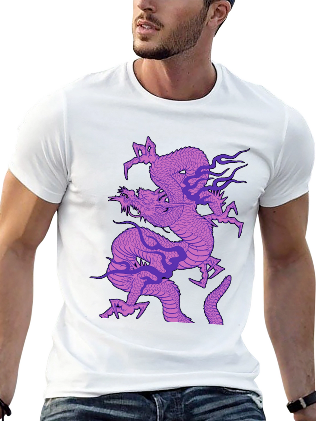 Dragon Graphic T-Shirt - Mens Black Tee