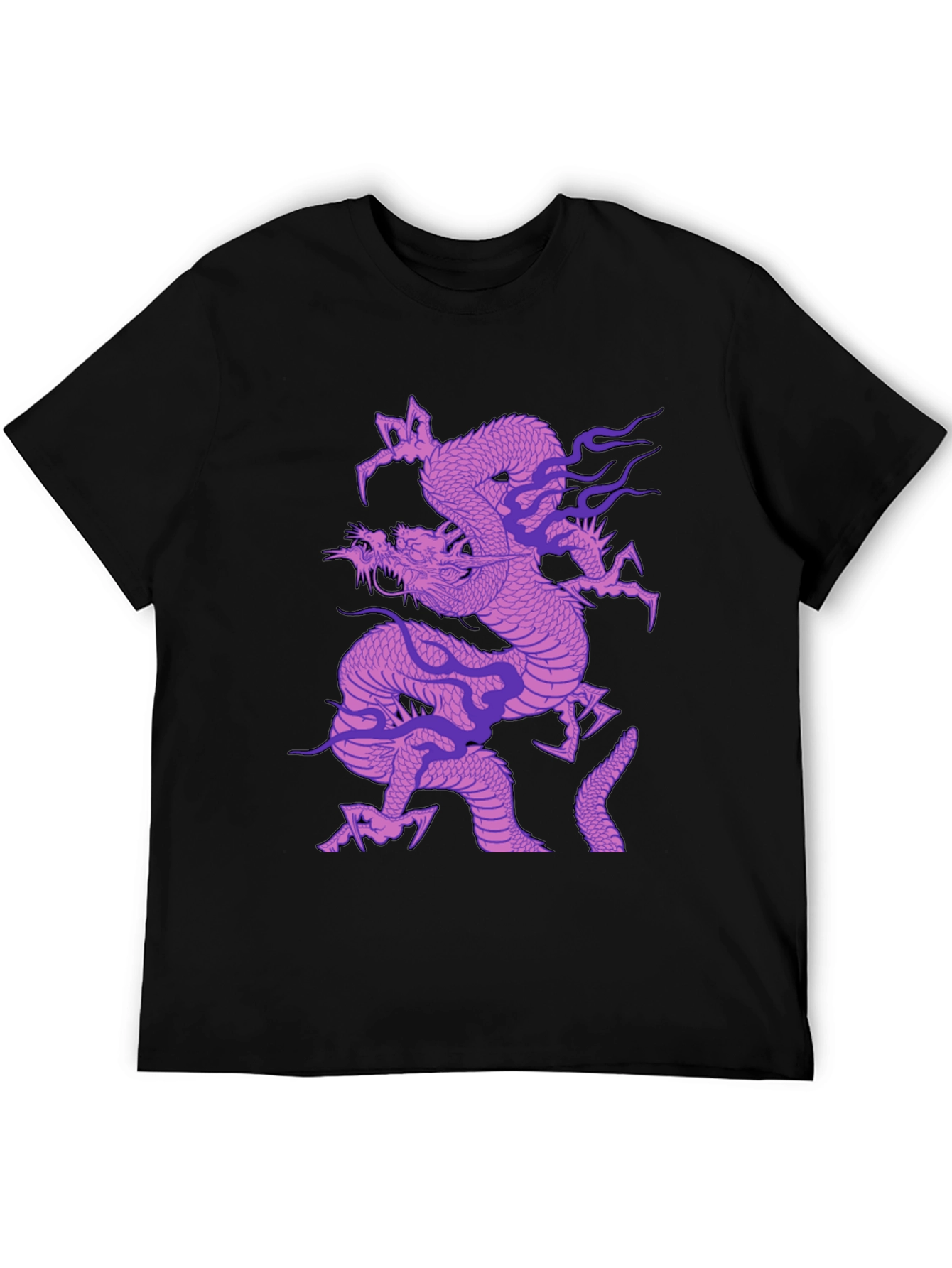 Dragon Graphic T-Shirt - Mens Black Tee