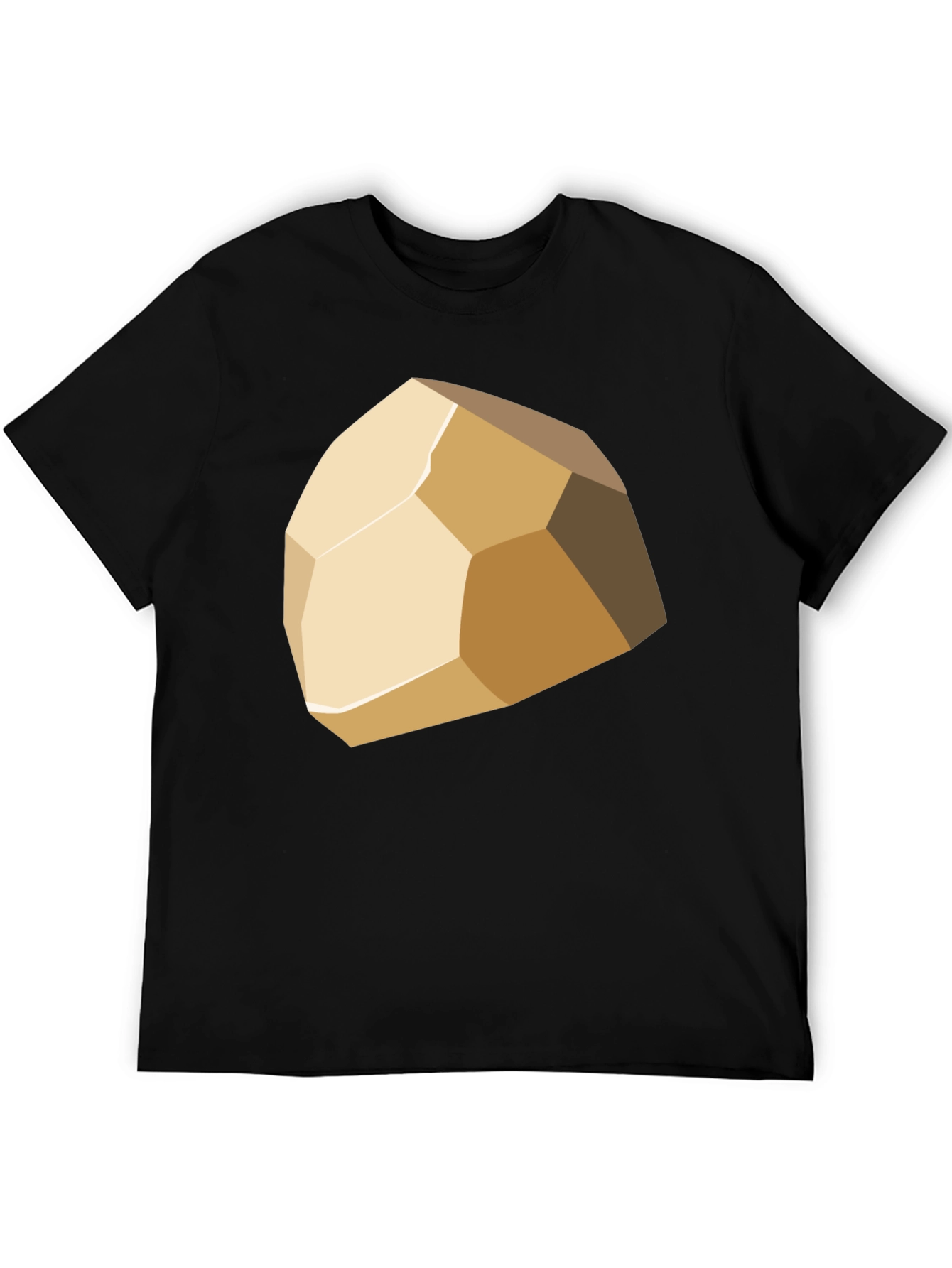 Geometric Stone Graphic Tee - Stylish Casual Wear