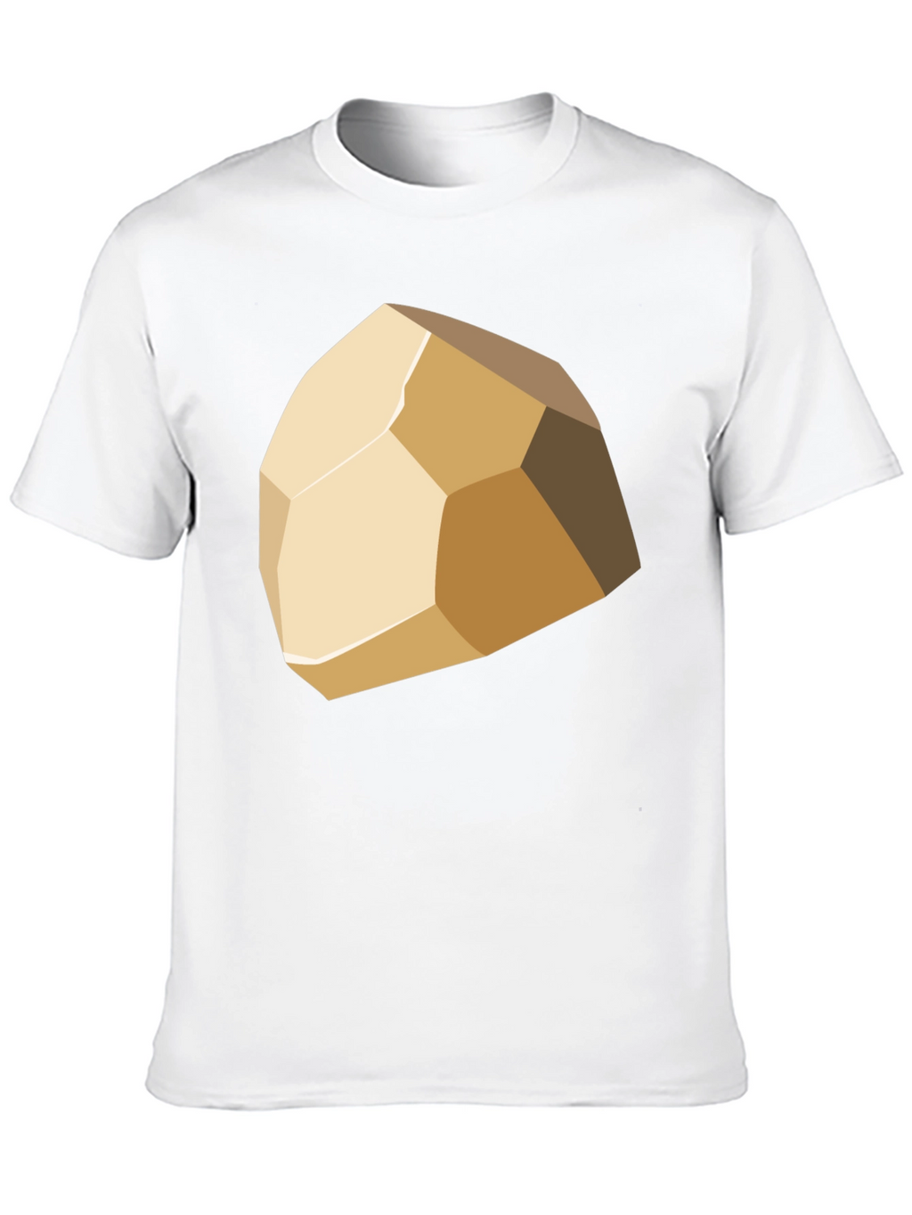 Geometric Stone Graphic Tee - Stylish Casual Wear