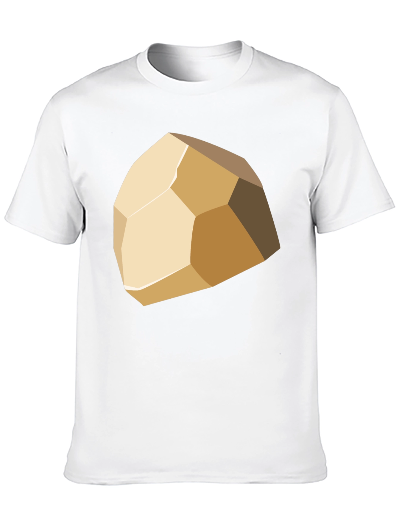 Geometric Stone Graphic Tee - Stylish Casual Wear