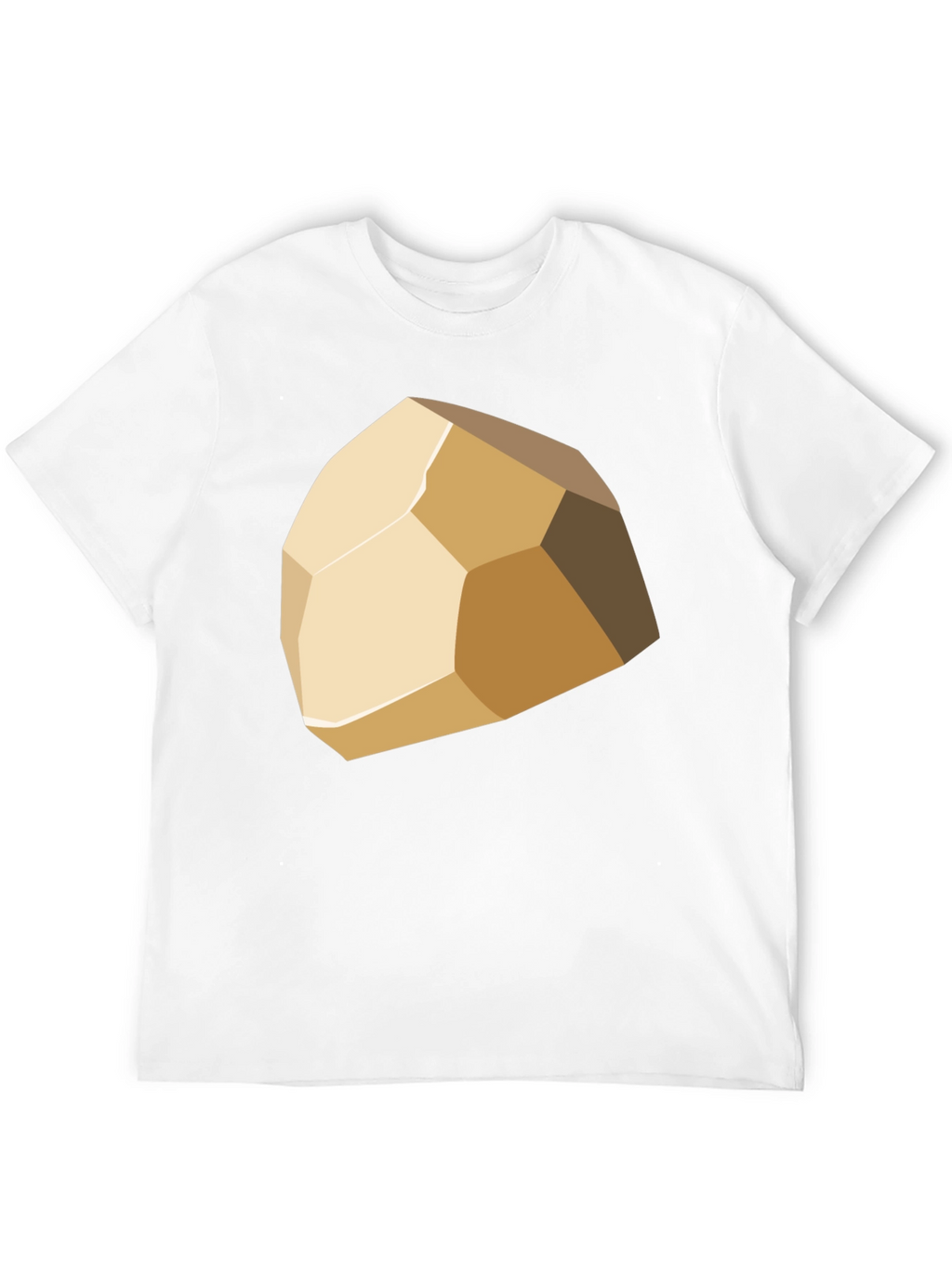 Geometric Stone Graphic Tee - Stylish Casual Wear